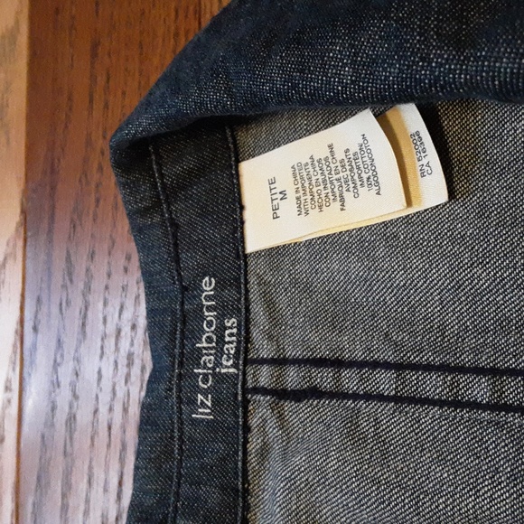 Liz Claiborne Jeans brand dressy Jean jacket - Picture 3 of 4